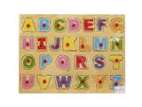 OBL806381 - Puzzle hand grasping the wooden capital letters