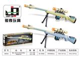 OBL806773 - 电动灯光音乐枪管会伸缩狙击枪