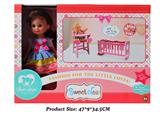 OBL806999 - 14 inches dual function (baby bed chair) is a beautiful girl