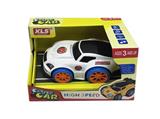 OBL807584 - Electric universal car (with 3 d lighting, with music), two orange