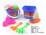 OBL807803 - 5 PCS beach bucket of suits