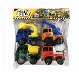 OBL807864 - 惯性4款工程车1PVC袋