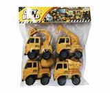 OBL807866 - 惯性4款工程车1PVC袋