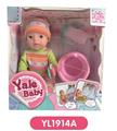 OBL808444 - 17 cm doll with the function of water to pull urine and bottle, toilet series