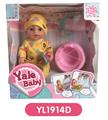 OBL808447 - 17 cm doll with the function of water to pull urine and bottle, toilet series