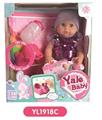 OBL808593 - 25 cm doll activity eye with the function of water pee with IC music toilet