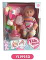 OBL808639 - 25 cm doll with the function of water to pull the urine zone can blow out the candles music cake, to
