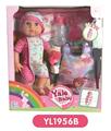 OBL808814 - 35 cm active eye dolls with the function of water pee, sleeping bags, plate toilet, bottles