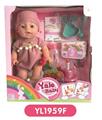 OBL808890 - 35 cm activities eyes doll with the function of water pee can blow out the candles music cake, plate