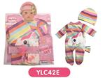 OBL809061 - 16 inch dolls clothes with urine trousers pacifier