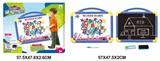 OBL809207 - English whiteboard with 41 letters and numbers (double sided)