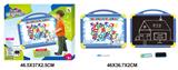 OBL809208 - English whiteboard with 41 letters and numbers (double sided)