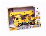 OBL809262 - 1:12DIY可拆装积木惯性工程车（4键声光）