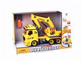 OBL809263 - 1:12DIY可拆装积木惯性工程车（4键声光）