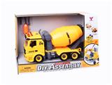 OBL809264 - 1:12DIY可拆装积木惯性工程车（4键声光）
