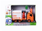 OBL809266 - 1:12DIY可拆装积木惯性环卫车（带4键声光）