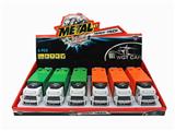 OBL809281 - 1:50 alloy back two eco-car (6 / box) with light music (packet 3 * AG3)