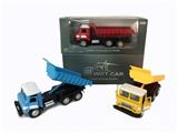 OBL809333 - Open square head back to dump truck yellow and blue mixed with the light music (packet 3 * AG3)