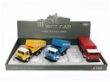 OBL809334 - Open square head back to transport trucks (display box 6) yellow and blue mixed with the light music