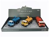 OBL809335 - Open square head back in oil tank truck (display box 6) yellow orange blue mixed with the light musi