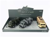 OBL809344 - Open square head back to the card medical car (display box 6) army green/yellow/gray three colors mi