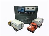 OBL809348 - Kowtow to open the door back in medical truck yellow orange blue mixed with the light music (packet 