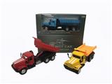 OBL809349 - Kowtow to open the door back to dump truck yellow and blue mixed with the light music (packet 3 * AG
