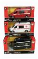 OBL809427 - Three conventional back to fire a police car an ambulance