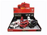 OBL809430 - Back to fire a police car ambulance three conventional strip light music (display box of 12) (packet