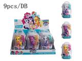 OBL810832 - 高档拉箱展示盒装小马宝莉 带梳子 3色混装 9pcs
