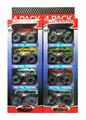 OBL811792 - Big wheel sliding alloy vehicle series a sports car window box 4 only