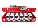 OBL811807 - 1:32 mercedes-benz saloon car alloy back to the police car, four open the door,