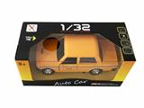 OBL812003 - 1:32 alloy back to old lada taxi, open the door, before the light with light and sound within