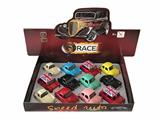 OBL812016 - 1:32 alloy back to Q plate sports car, open the door