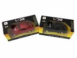 OBL812029 - 1:32 alloy back to old police cars, with sound and light, 2 to open the door