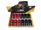OBL812031 - 1:32 alloy back to old police cars, with sound and light, 2 to open the door