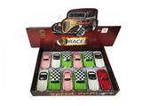 OBL812045 - 1:32 car Benz, BMW, mini bean alloy car back to open the door