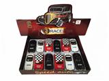 OBL812047 - 1:32 car Benz, BMW, mini bean alloy car back to the police car to open the door