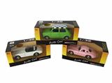 OBL812048 - 1:32 car Benz, BMW, mini bean alloy car back to the door with sound and light