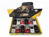 OBL812051 - 1: 32 old cars, Mercedes Benz, BMW, bean, mini alloy recoil police car with sound and light
