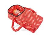 OBL813536 - Baby cloth basket with 14 \doll