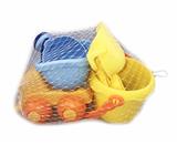 OBL813722 - Beach soft glue barrel 5 piece - yellow car