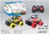 OBL814032 - 1:43迷你四通灯光涂鸦酷路泽遥控车