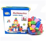 OBL815188 - 50 PCS 1 color box wooden blocks