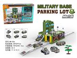 OBL815407 - Series of city parking lot (military) with two alloy car
