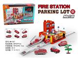 OBL815408 - Series of city parking lot (fire) with two alloy car
