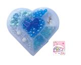 OBL815594 - 儿童爱心趣味串珠 蓝色(约110粒珠)