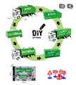 OBL815685 - DIY city sanitation series - 1:48 flat head back to the sanitation car sign (water/container/truck)
