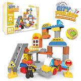 OBL816176 - 建筑工程队乐高式大颗粒积木（53PCS）