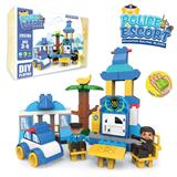 OBL816178 - 小镇警察乐高式大颗粒积木（56PCS）